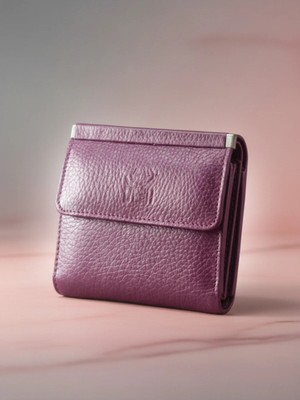 Her Çantaya Sığabilecek Ölçüde Hakiki Deri Juno Model Sihirli Kadın Cüzdanı