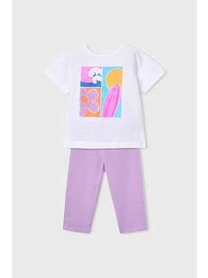 Mayoral Kız Çocuk Taytlı Ikili Takım - Lila/beyaz