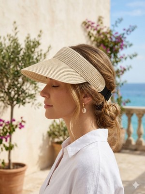 Şapkacımadam Kadın Hasır Siperlik