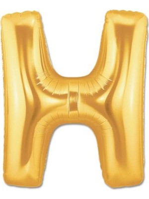 Zenvia H Harf Folyo Balon Altın Renk 40 Inç