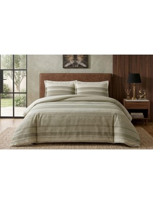 Taç Yeni Sezon Pamuk Saten Çift Kişilik Nevresim Takımı Moonlıt Taş