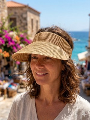 Şapkacımadam Kadın Hasır Siperlik