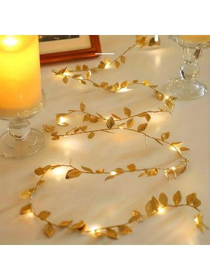Zenvia 3 Metre Yaldızlı Gold LED Işık – Dekoratif Ortam ve Yılbaşı Aydınlatması