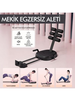 Relaxus Çok Fonksiyonlu Mekik Aleti Ev Kol Üst Vücut Karın ve Core Egzersiz Cihazı Pilates Çorabı Hediye