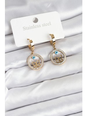 Zenvia 316L Çelik Halka Kadın Küpe - TJ-BKP11228