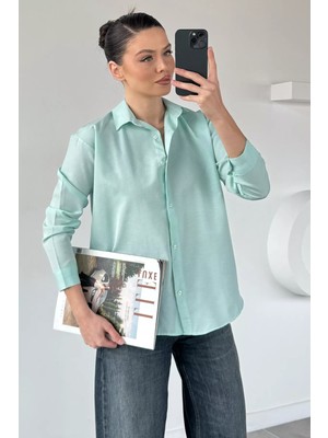 Gülseli Kadın Basic Salaş Gömlek P-00020933
