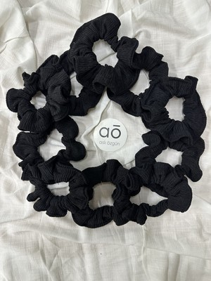 Aslı Özgün 10'lu Siyah Scrunchie Saç Toka Seti (Kına, Nişan, Bride To Be Hediyelik)
