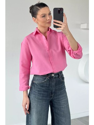 Gülseli Kadın Basic Salaş Gömlek P-00020933