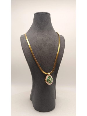 Tılsım Accesories Madalyon Gold Çelik Kolye