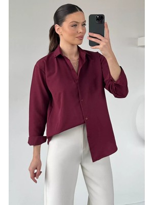 Gülseli Kadın Basic Salaş Gömlek P-00020933