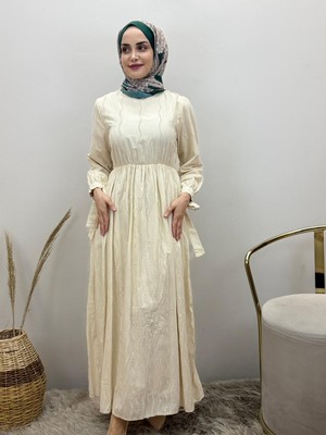 JOOQSTORE Minimal Ponpon Detaylı Elbise