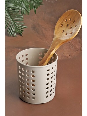 Bev Kitchen Plastik Delikli Dik Kaşıklık & Tezgah Üstü Düzenleyici & Servis Standı