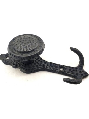 Zenvia Antika Tarz Dekoratif Pirinç Portmanto Askı - 115X51 Mm, Oksit