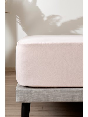 Koza Home Pudra Tek Kişilik Penye Fitted Lastikli Çarşaf 2525