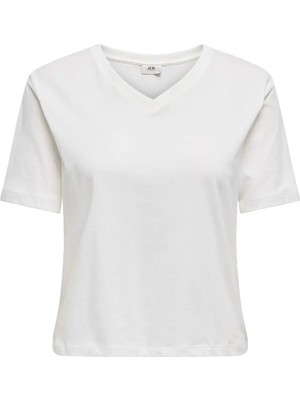 Jdy Jdyrex % 100 Pamuk Regular Fit V Yaka T Shirt Bayan T Shirt 15352294