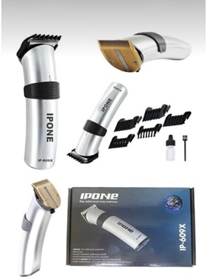  ıp-609x şarjlı saç sakal tıraş makinası- profesyonel kesim başlıklı