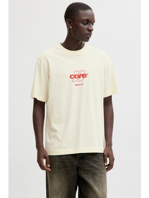 Jack & Jones Core Logolu Pamuklu Regular Fit Bisiklet Yaka T Shirt Erkek T Shirt 12289868