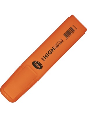 Kitabevimden Bion Fosforlu Kalem Turuncu 9184 (12 Li Paket)