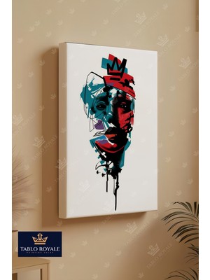 Tablo Royale  Grafity Yüz Kanvas Tablo - Salon Tablo - Ofis Tablo