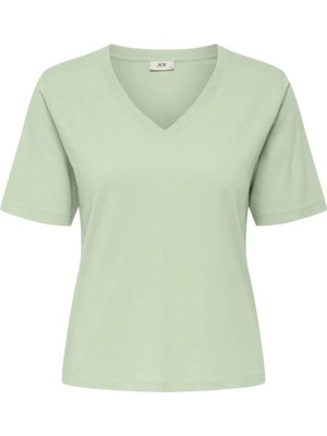 Jdy Jdyrex % 100 Pamuk Regular Fit V Yaka T Shirt Bayan T Shirt 15352294