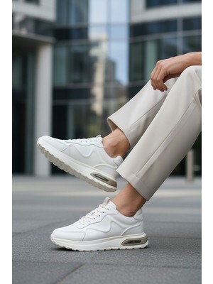 Iç Dış Hakiki Deri Kalın Taban Erkek Sneaker