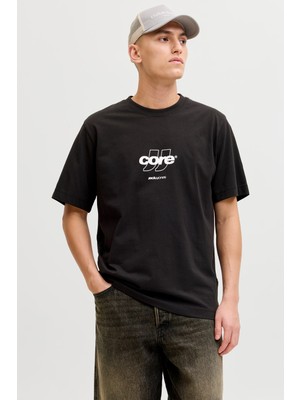 Jack & Jones Core Logolu Pamuklu Regular Fit Bisiklet Yaka T Shirt Erkek T Shirt 12289868