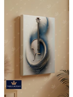 Tablo Royale Keman Kanvas Tablo - Salon Tablo - Ofis Tablo