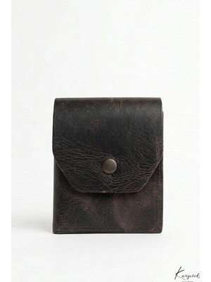 Hakiki Crazy Deri Cüzdan Yüksek Nakit Kapasiteli