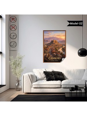 Akıllı Kağıt Türkiye Iller Tablo - Poster Çankırı (Model-52)
