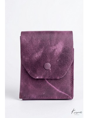 Hakiki Crazy Deri Cüzdan Yüksek Nakit Kapasiteli