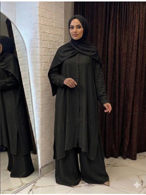 Ashilda Viskon Karışımlı Standart Beden Rahat Kalıp Tesettür Ikili Takım