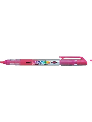 Kitabevimden Uni-Ball Fosforlu Kalem ( 12 Adet ) Promark Eye Cep Tipi Pembe USP-105