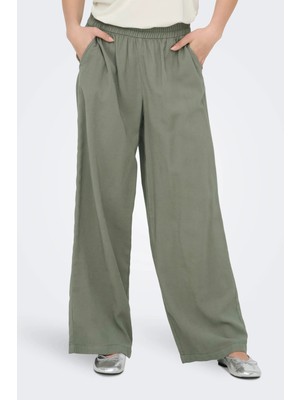 Only Onlaris Regular Fit Normal Bel Geniş Paça Pantolon Bayan Pantolon 15337956