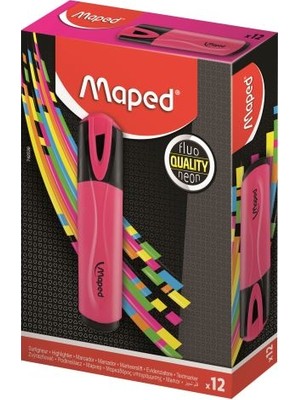 Kitabevimden Maped Fosforlu Kalem Mono Pembe (12 Li)