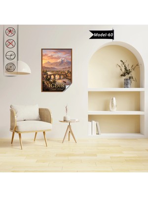 Akıllı Kağıt Türkiye Iller Tablo - Poster Iğdır (Model-60)