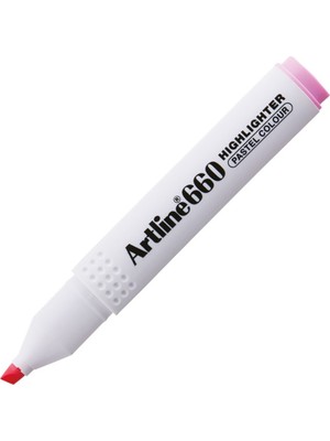 Kitabevimden Artline Fosforlu Kalem Kesik Uç 1,0-4,0 mm Pastel Pink (12 ADET)660