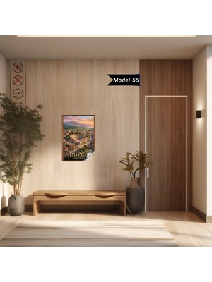 Akıllı Kağıt Türkiye Iller Tablo - Poster Düzce (Model-55)