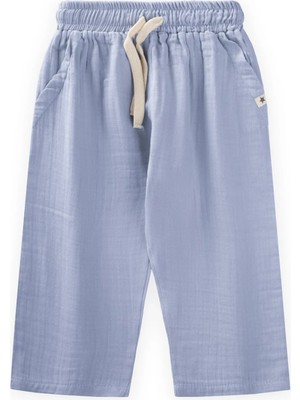 Cigit Müslin Pantolon 1-10 Yaş Açık Mavi