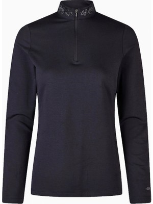 Pikeur Taş Detaylı Lüks Spor Şık Kadın Polo Tişört
