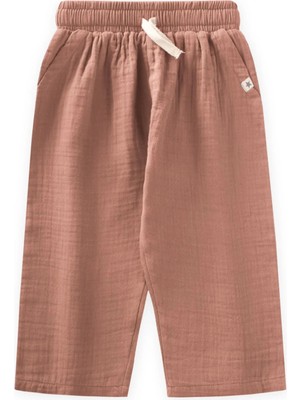 Cigit Müslin Pantolon 1-7 Yaş Açık Kahve