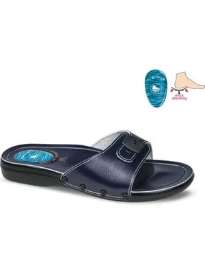 Ceyo 6300-1I Lacivert Ortopedik Erkek Terlik