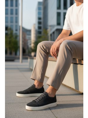 Panorama Hakiki Süet Iç Dış Deri Günlük Erkek Sneaker