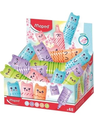 Kitabevimden Maped Fosforlu Kalem Mini Pastel 48 Li 743605-48-PKT