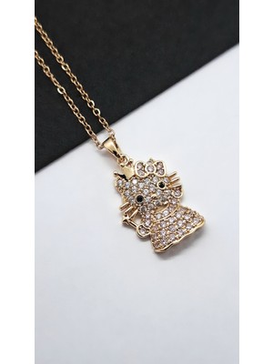 Serenity Melek Figür Hello Kity Çelik Kolye