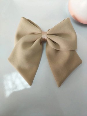 Minval Otomatik Klipsli Fiyonklu Kuyruklu Kumaş Saç Tokası