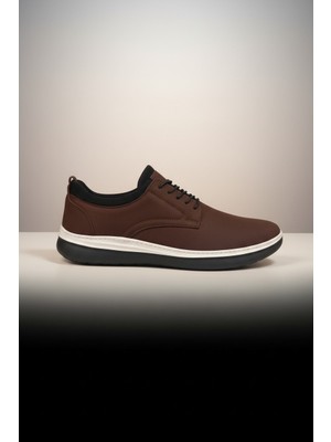 Modayak Ata M510 Kahve Hakiki Deri Eva Taban Bağcıklı Günlük Erkek Ayakkabı