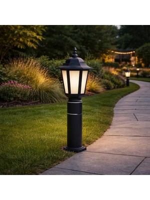 Sekatech Zita Klas 60cm Bahçe Aydınlatma E-27 Duylu Direk Dış Mekan Aplik Bahçe Yol Lambası 288-60