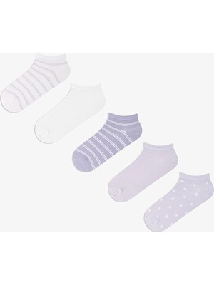 Penti 5 Çift Pamuklu Yıldız Desenli Patik Çorap