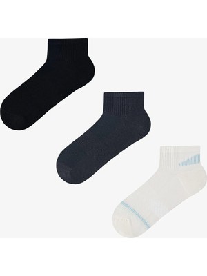 Penti 3 Çift Burun Dikişsiz Spor Microfiber Havlu Taban Soket Çorap