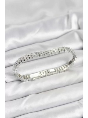 Uravas Store Gümüş Renk Vip Seri Bileklik - TJ-BB8077